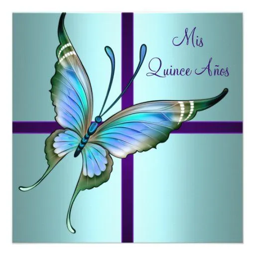 Fondos de imagenes de mariposas azul para tarjetas de 15 años - Imagui