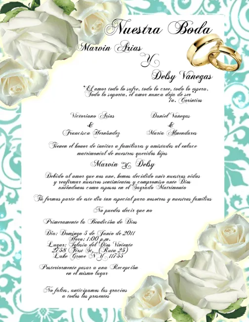 Marcos para invitaciónes de bodas elegantes - Imagui