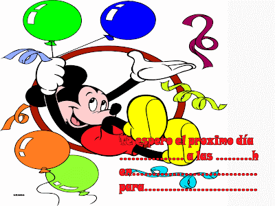 Fondos y Postales: Invitación disney mickey cumpleaños Fondos y Postales: Invitación disney mickey cumpleaños
