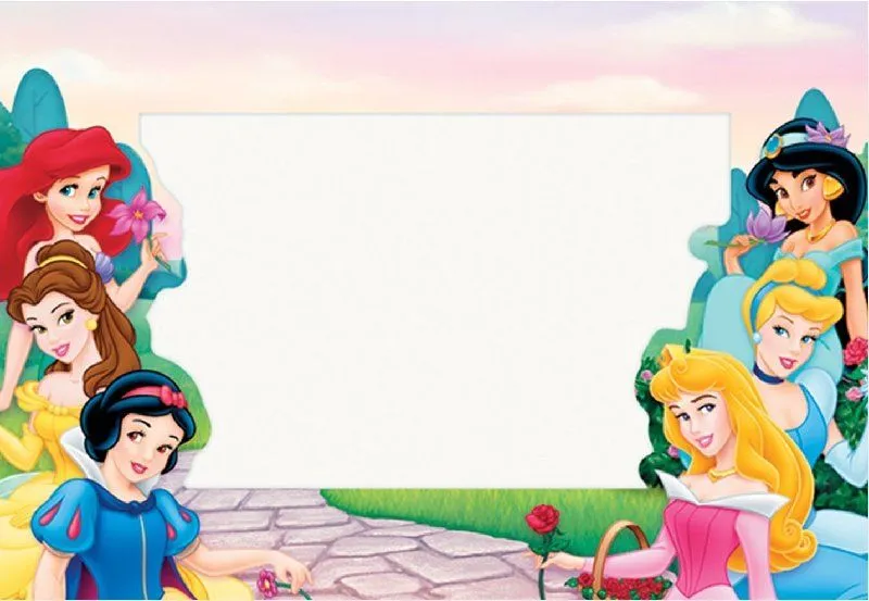 Tarjetas de las Princesas de Disney para personalizar - Guia de ...