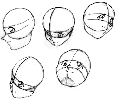 Forma 3/4 de la cabeza - Tutoriales de Rostro / Cabeza en Anatomía ... Forma 3/4 de la cabeza - Tutoriales de Rostro / Cabeza en Anatomía ...