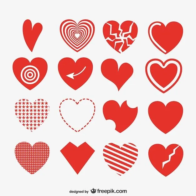 Forma de corazón de corazones | Descargar Vectores gratis
