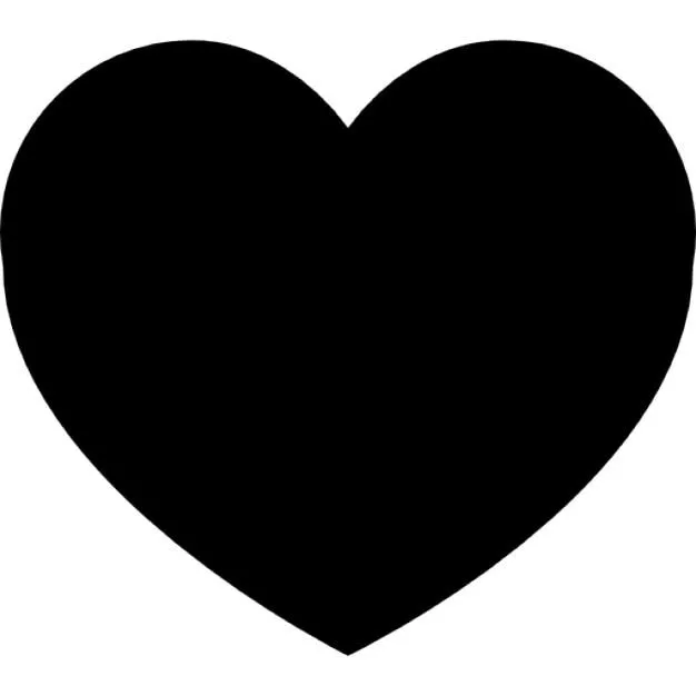 La forma del corazón negro | Descargar Iconos gratis