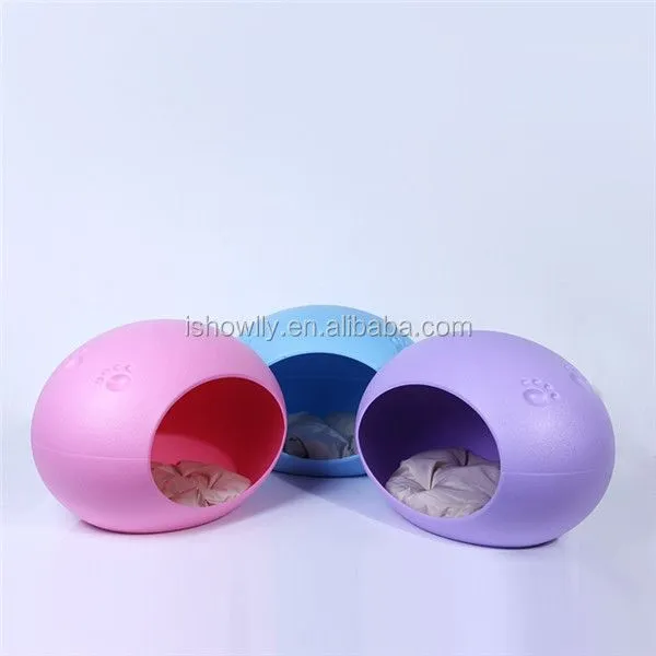 Forma de huevo de plástico camas para perros con el amortiguador ...