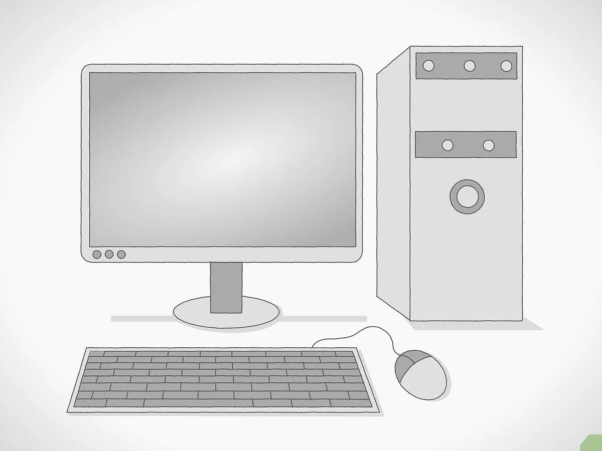 4 formas de dibujar una computadora - wikiHow
