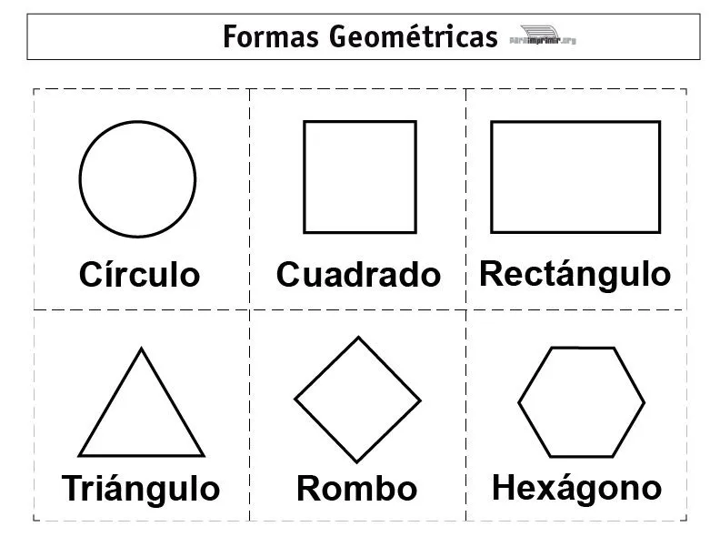 Formas geométricas para imprimir
