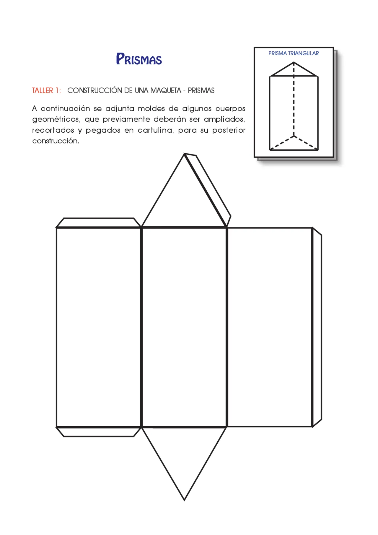 Formas geometricas para imprimir armar | Diapositivas de Matemáticas |  Docsity