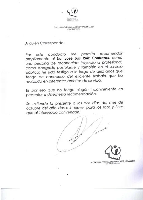 Carta de recomendacion laboral 2013 - Imagui