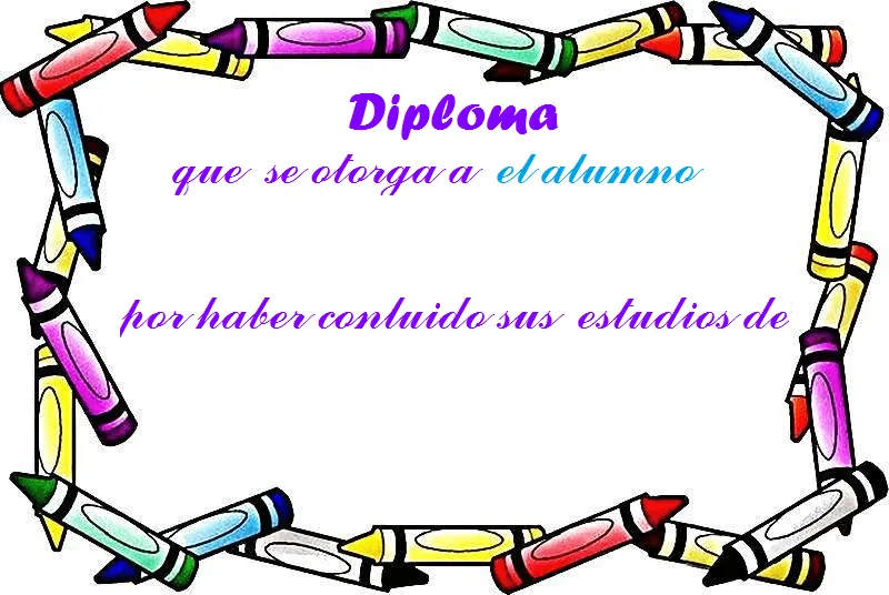 Diploma para word - Imagui