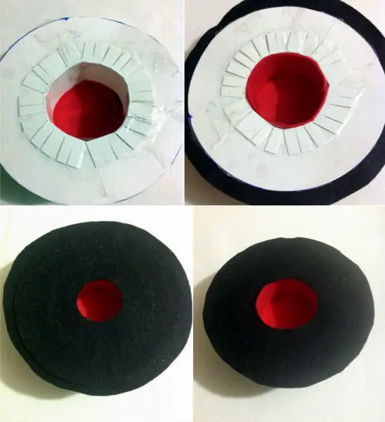 Como hacer un sombrero de copa con goma eva - Imagui