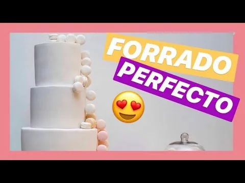 Como forrar una torta rectangular - YouTube