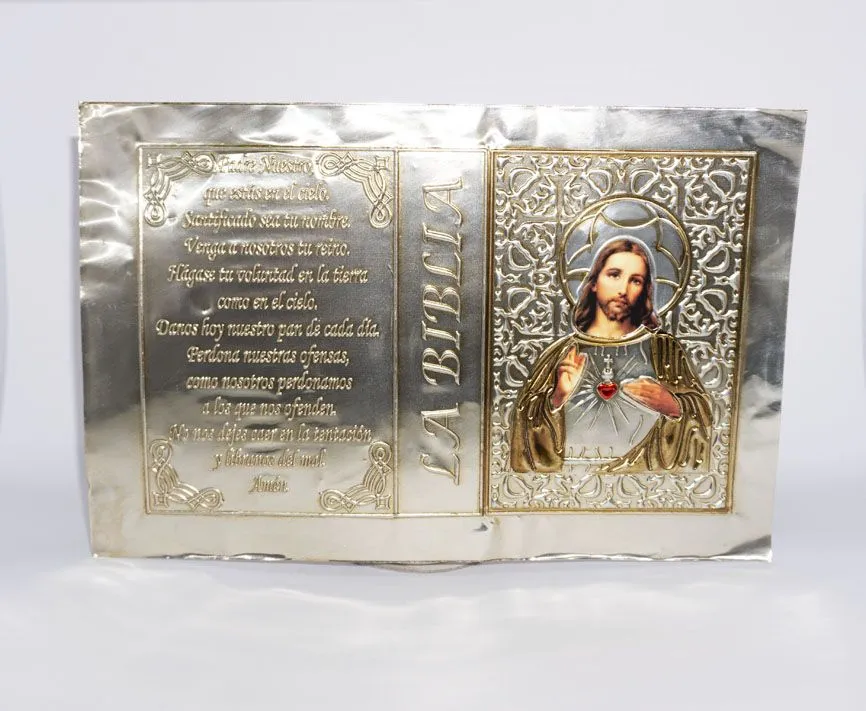 Forro Biblia Sagrado Corazón de Jesús – Manualidades Liston de Oro