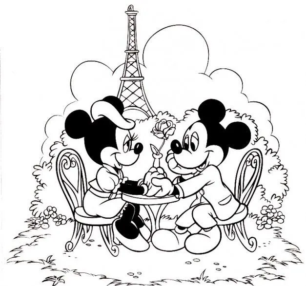 Dibujos a lapiz de Mickey Mouse y Minnie - Imagui