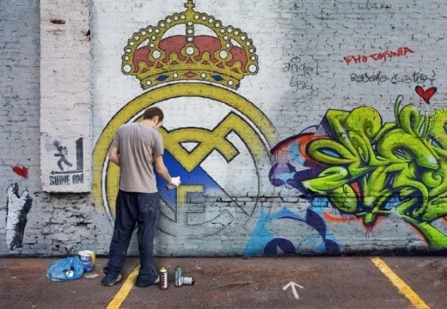 Foto - Graffiti Real Madrid
