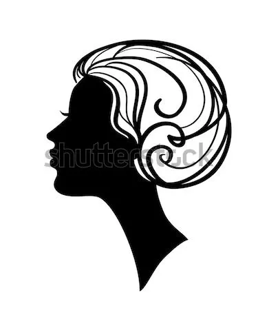 Foto stock - hermosa · mujer · silueta · cara · pelo · pintura ... Foto stock - hermosa · mujer · silueta · cara · pelo · pintura ...