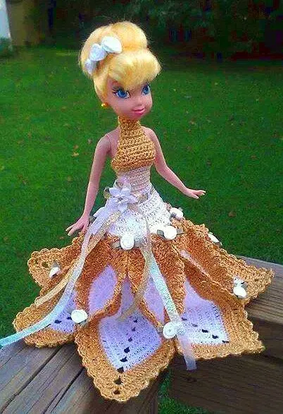 Foto del tejido a crochet de Mirledis, Vestido Muñeca | crochet 11 ...
