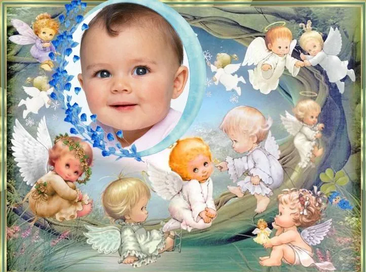 Fotomontaje de ángeles para bebés | Hacer Fotomontajes Gratis