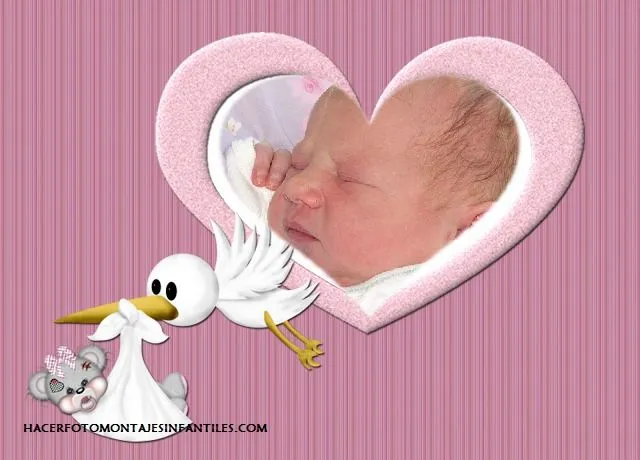 Hacer fotomontaje para bebes recien nacidos | Fotomontajes infantiles