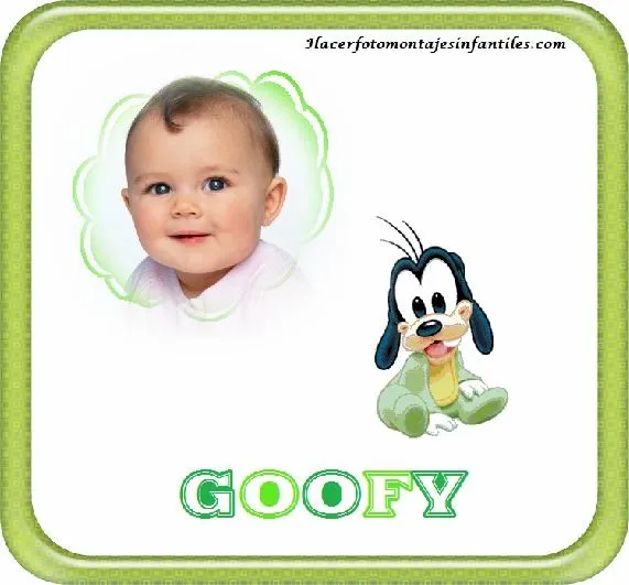 Fotomontaje de Goofy Baby | Fotomontajes infantiles