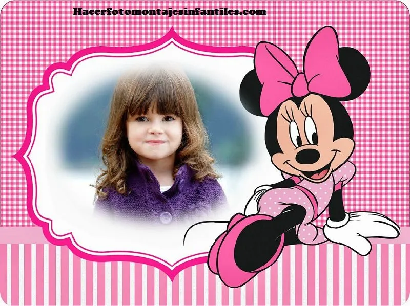 Fotomontaje de Minnie Mouse | Fotomontajes infantiles