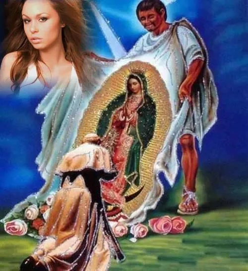 Fotomontaje de la Virgen de Guadalupe con ángeles | Fotomontajes ...