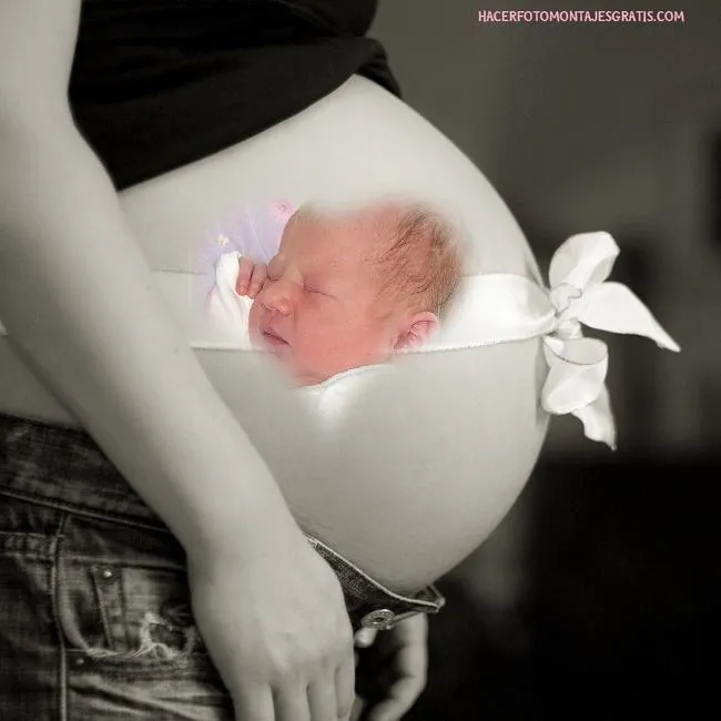 Fotomontajes para embarazadas | Hacer Fotomontajes Gratis
