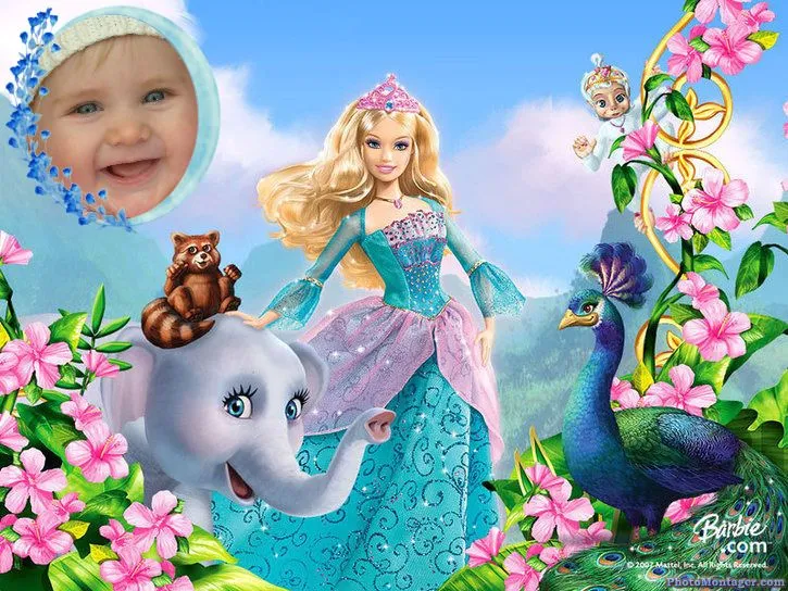 Fotomontajes Infantiles - Barbie Princesa