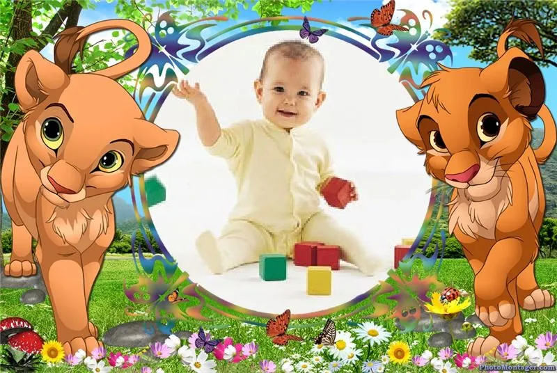 Fotomontajes Infantiles - El rey león | Fotomontajes Infantiles