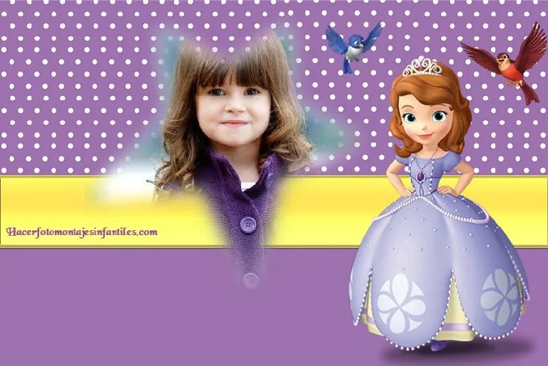 Fotomontajes de Princesa Sofía | Fotomontajes infantiles