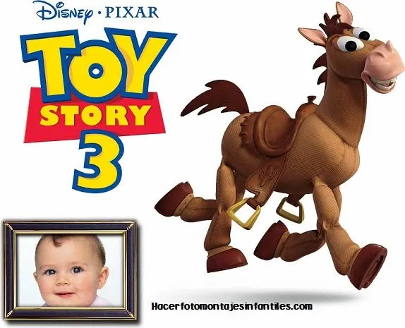 Fotomontajes caballito de Toy Story | Fotomontajes infantiles