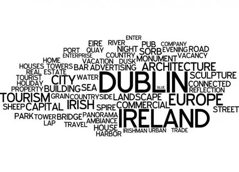 Fotomural Letras dublin. Mural Letras dublin Fotomural Letras dublin. Mural Letras dublin