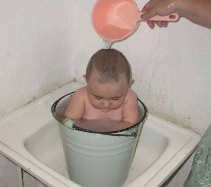 las fotos mas alucinantes: niños bañandose