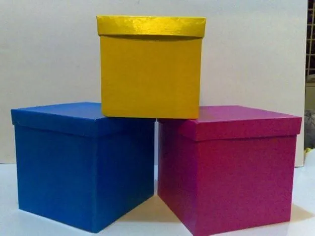 Como hacer caja de carton con tapa - Imagui