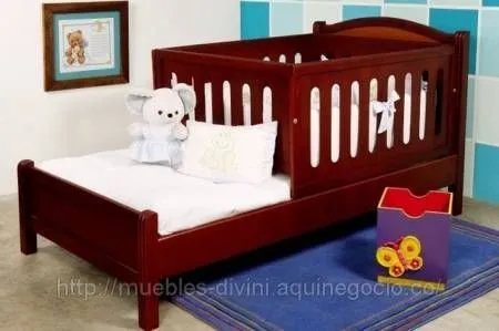 Fotos de cama cuna en madera en promoción | Habitación bebe ...