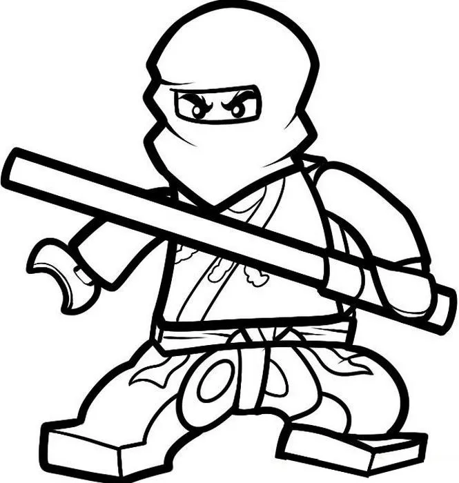 Dibujo para colorear Ninjago : Cole - Ninja de la Tierra 2