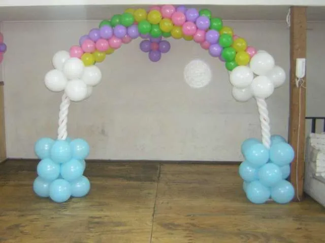 Decoración con globos para fiestas infantiles, 15 años, bautizos ...