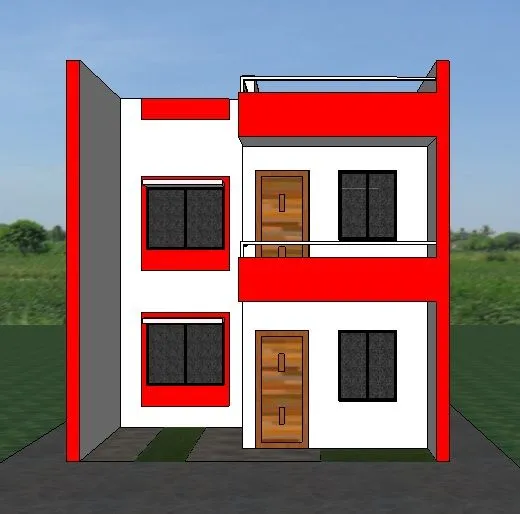 Fachadas y Casas: Casas con frentes de seis metros