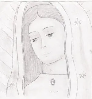 Dibujos de la virgen de guadalupe facil para dibujar - Imagui