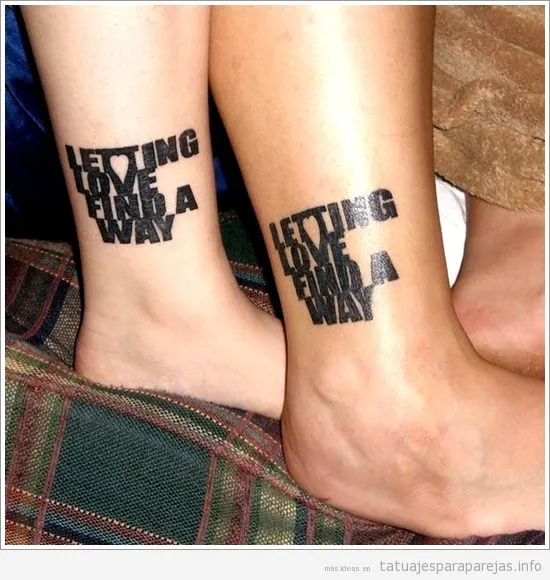 Frase | Tatuajes para Parejas | Blog de fotos de tatuajes en pareja