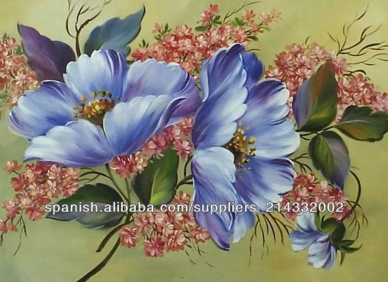 Nuevos cuadros flores con estilo de bodegones-Pintura y Caligrafía ...