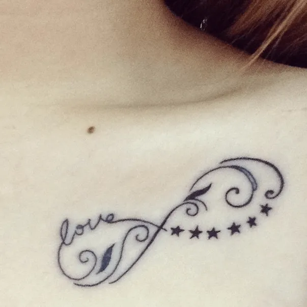 Tattoo infinito con estrellas - Imagui