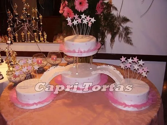 Fotos de tortas de 15 años decoradas con estrellas - Imagui