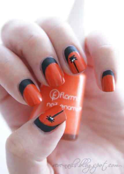 Fotos de uñas color naranja - 50 ejemplos - orange nails ...