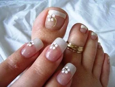 Fotos de uñas decoradas delos pies - Imagui