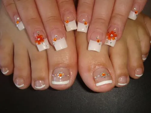 Fotos de uñas decoradas de los pies - Imagui