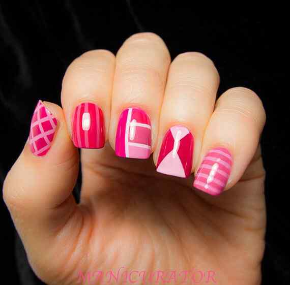 Fotos de uñas pintadas color rosa - 50 ejemplos - Pink Nails ...