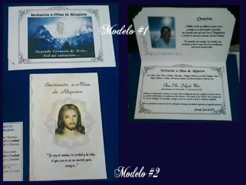 Modelo de tarjeta de invitación para misa de defuncion - Imagui