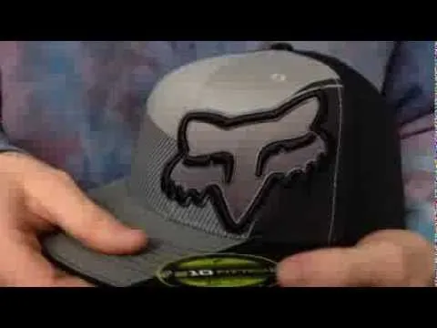Fox 'FLIGHT' Black-Grey 210 Fitted Hat by FlexFit - YouTube
