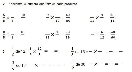 Fracciones y números mixtos - Monografias.com