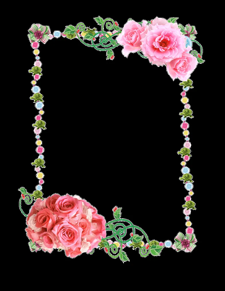 Frame PNG with roses by ~Melissa-tm on deviantART Frame PNG with roses by ~Melissa-tm on deviantART